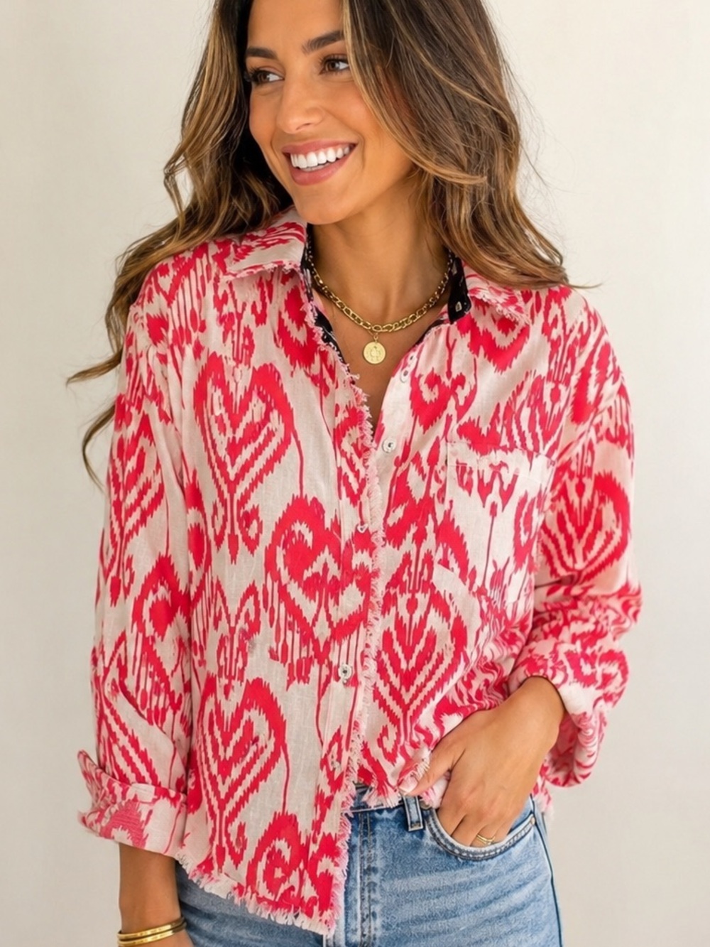 NWT Dizzy Lizzie Button Down
